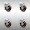 Service Caster 4 Inch SS High Temp Phenolic Wheel Swivel Bolt Hole Caster Set with Brake SCC SCC-SSBH20S414-PHSHT-TLB-4 - alternate 1